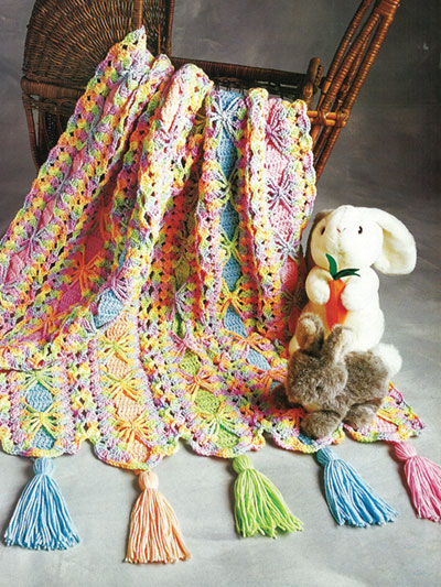 Bright Ribbons Mile A Minute Crochet Pattern