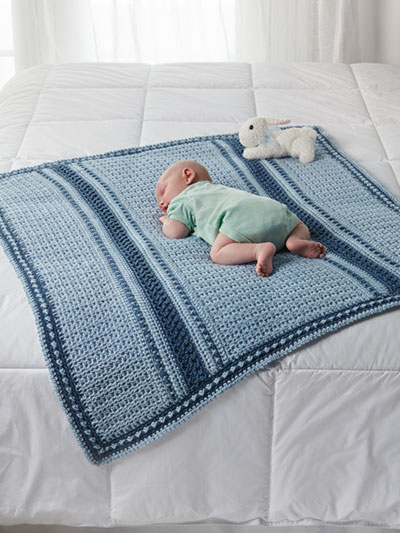 Little Boy's Blues Blanket Crochet Pattern
