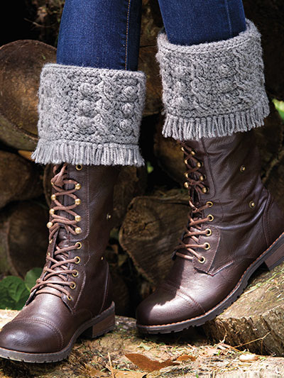 Cabled Boot Toppers Crochet Pattern