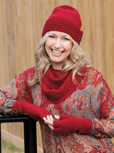 Sim Hat, Gloves & Scarf - Hat Crochet Pattern
