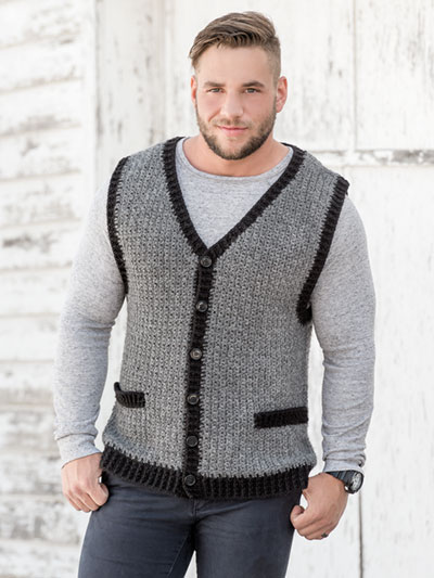 Classic Man's Vest Crochet Pattern