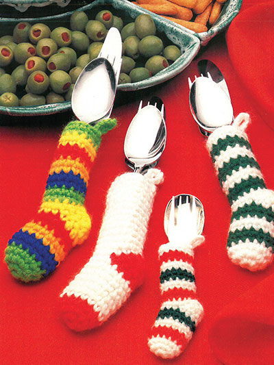 Silverware Socks Crochet Pattern