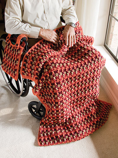 Triple Cross Wheelchair Set Crochet Pattern