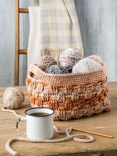 Woven Basket Crochet Pattern