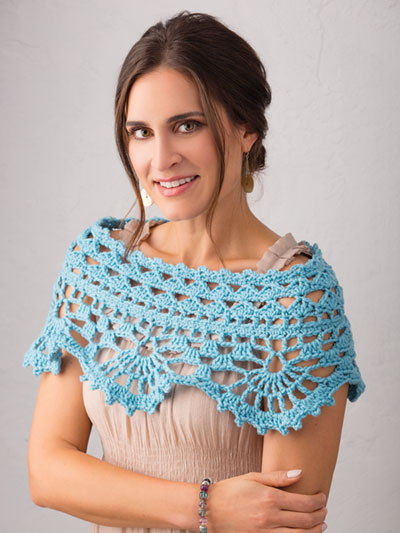 Lacy Shawlette Crochet Pattern