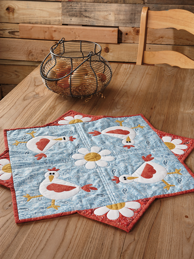 Hen Party Table Topper Quilt Pattern
