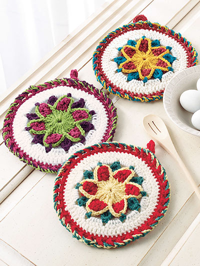 Star Pot Holders Crochet Pattern