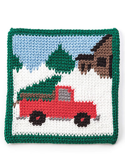 Bringing Home the Tree Hot Pad Crochet Pattern
