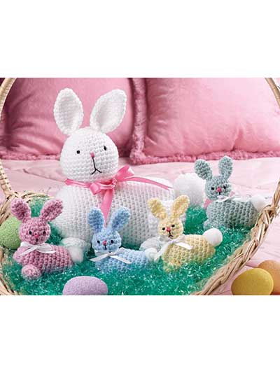 Easter Bunny & Babies Crochet Pattern