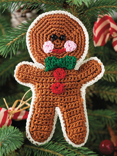 Gingerbread Ornament Crochet Pattern