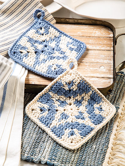 Farmhouse Pot Holder Crochet Pattern