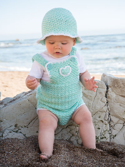 Baby Romper & Sun Hat Crochet Pattern