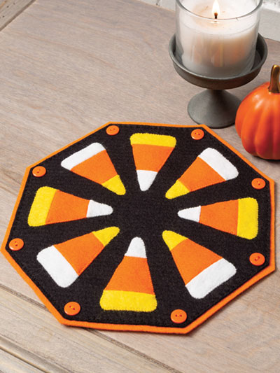 Candy Corn Candle Mat Quilt Pattern
