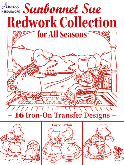 Sunbonnet Sue Redwork Collection for All Seasons