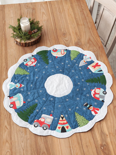 Campers All Around Table Topper Quilt Pattern