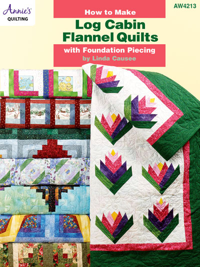 How to Make Log Cabin Flannel Quilts with Foundation Piecing Pattern