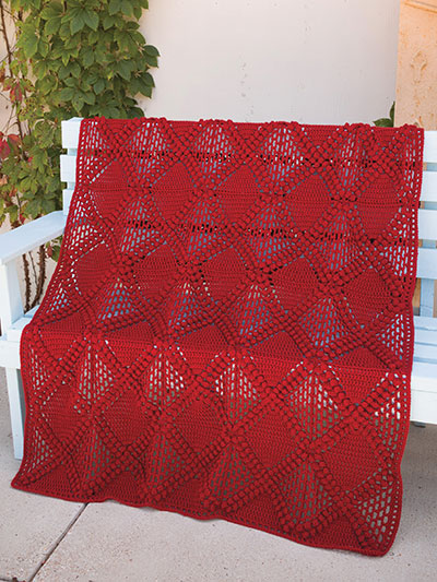 Crisscross Diamondback Crochet Blanket Pattern