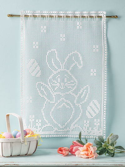 Happy Bunny Wall Hanging Crochet Pattern