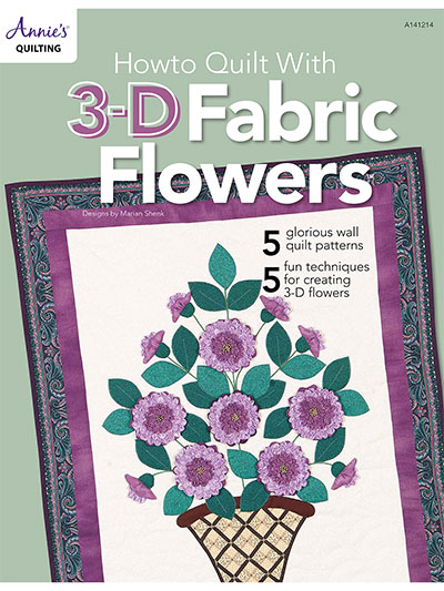 How to Quilt With 3-D Fabric Flowers