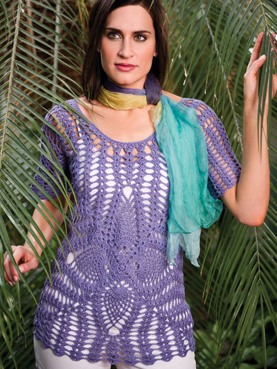 Kimberly's Pineapple Lace Tunic Crochet Pattern
