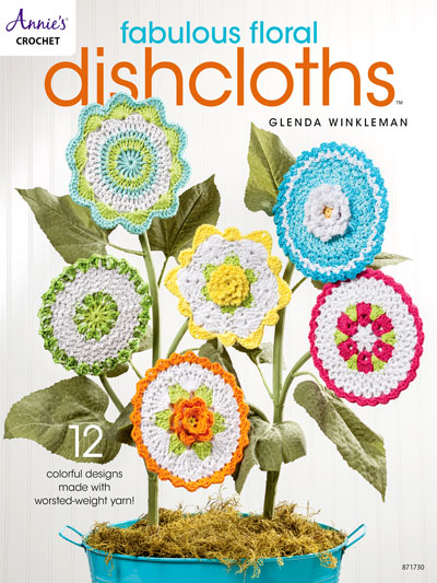 Fabulous Floral Dishcloths Crochet Pattern