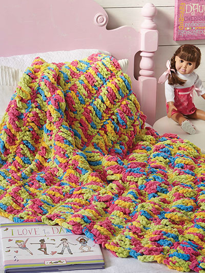 Kids Quick & Cozy Throw Crochet Pattern