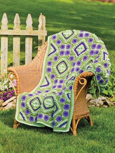 Purple Passion Afghan Crochet Pattern