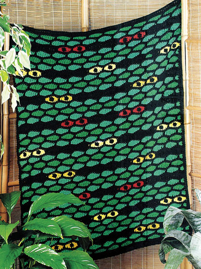 Jungle Eyes Afghan Crochet Pattern