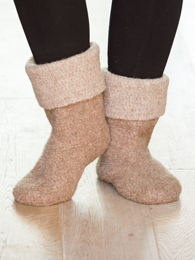 Felted Slippers Crochet Pattern