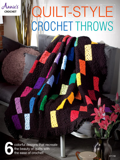 Quilt-Style Crochet Throws Pattern