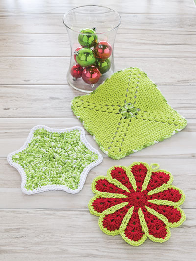 Easy Holiday Hot Pads Crochet Pattern