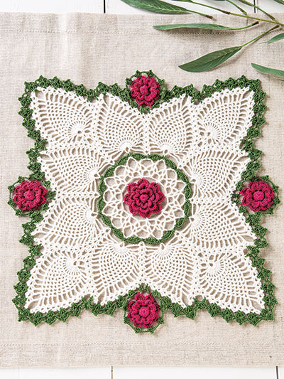 Rose Splendor Doily Crochet Pattern