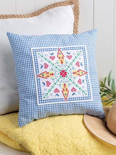 Home Is Where the Heart Is Pillow Cross Stitch Pattern