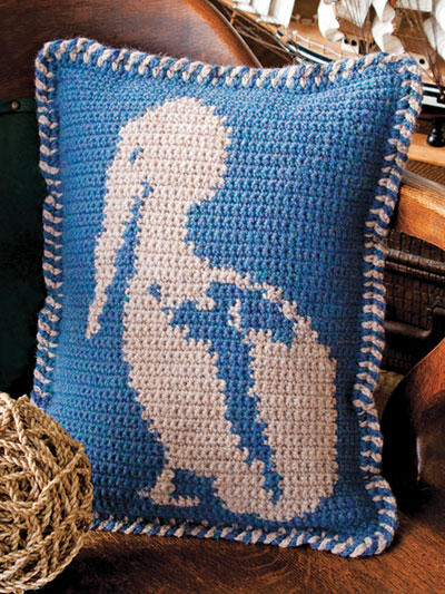 Pelican Pillow Crochet Pattern