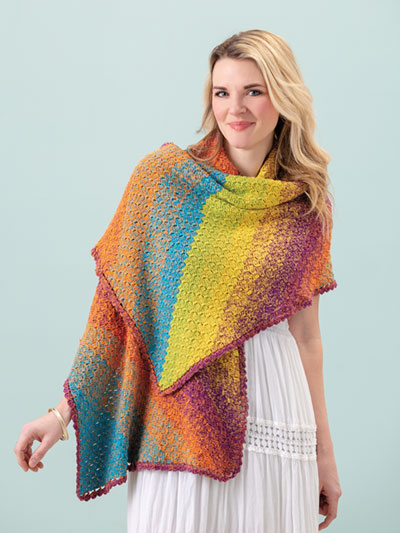 Over the Rainbow Wrap Crochet Pattern