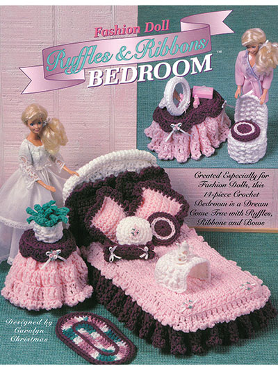 Fashion Doll Ruffles & Ribbons Bedroom Crochet Pattern