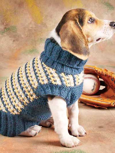 Slip-Stitch Dog Sweater