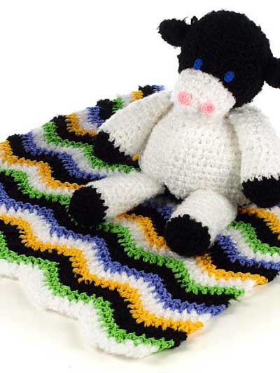 Crochet Cow & Blanket