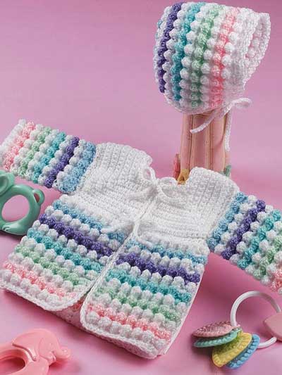 Tiny Bubbles Sweater & Bonnet