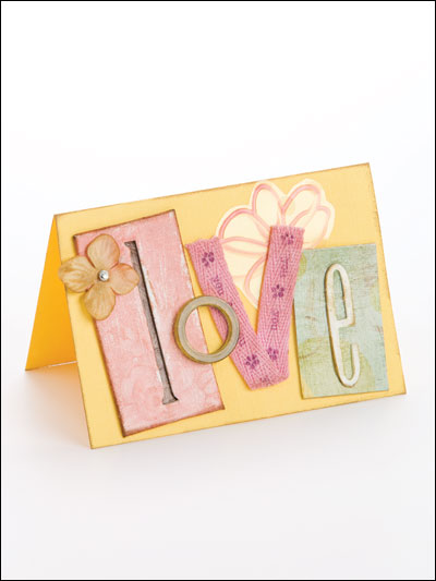 Yellow Love Card