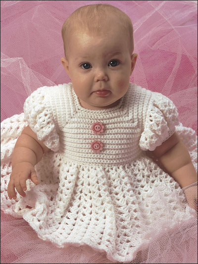White Ruffled Baby Dress