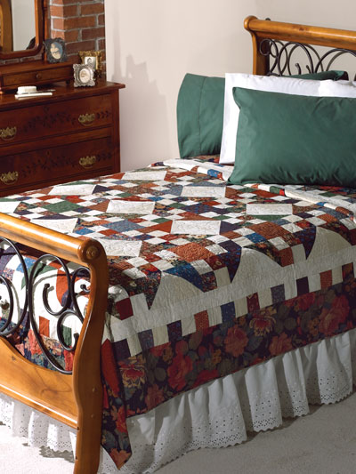 home quilting bed quilt patterns scrap quilt patterns scrappy prairie ...