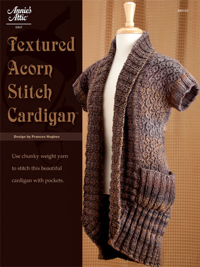 Textured Acorn Stitch Cardigan