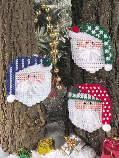 Santa Faces Ornaments
