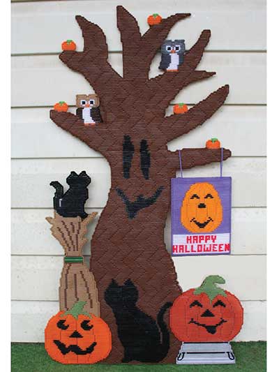 Happy Halloween Tree Door Hanger
