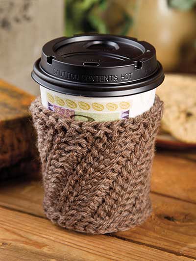 Slip-Stitch Coffee Sleeve