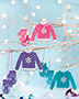 Colorful Mitts & Sweaters Ornaments Pattern