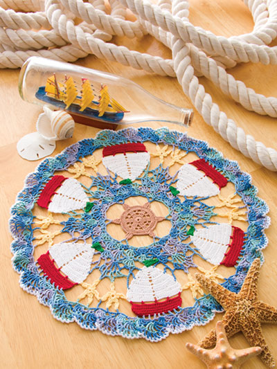 Sailboat Doily Crochet Pattern