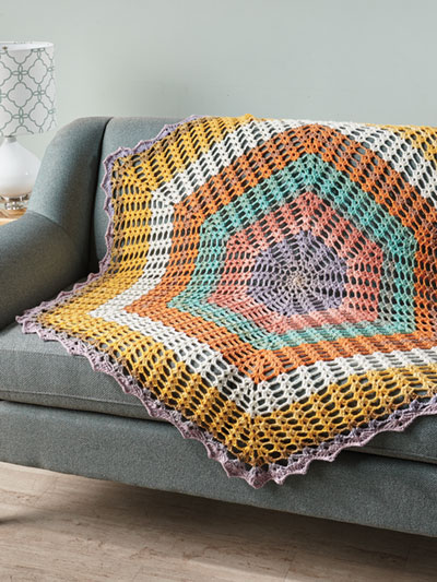 Summer Morning Throw Crochet Pattern