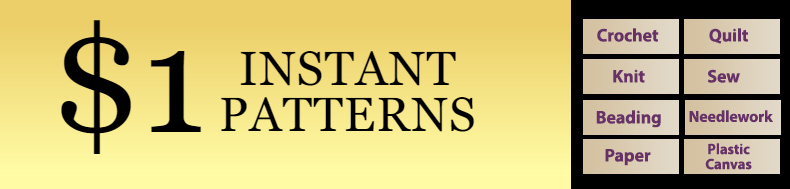 *Offer valid on select e-patterns through August 14, 2022, at 6:00 a.m. ET, only at e-PatternsCentral.com.